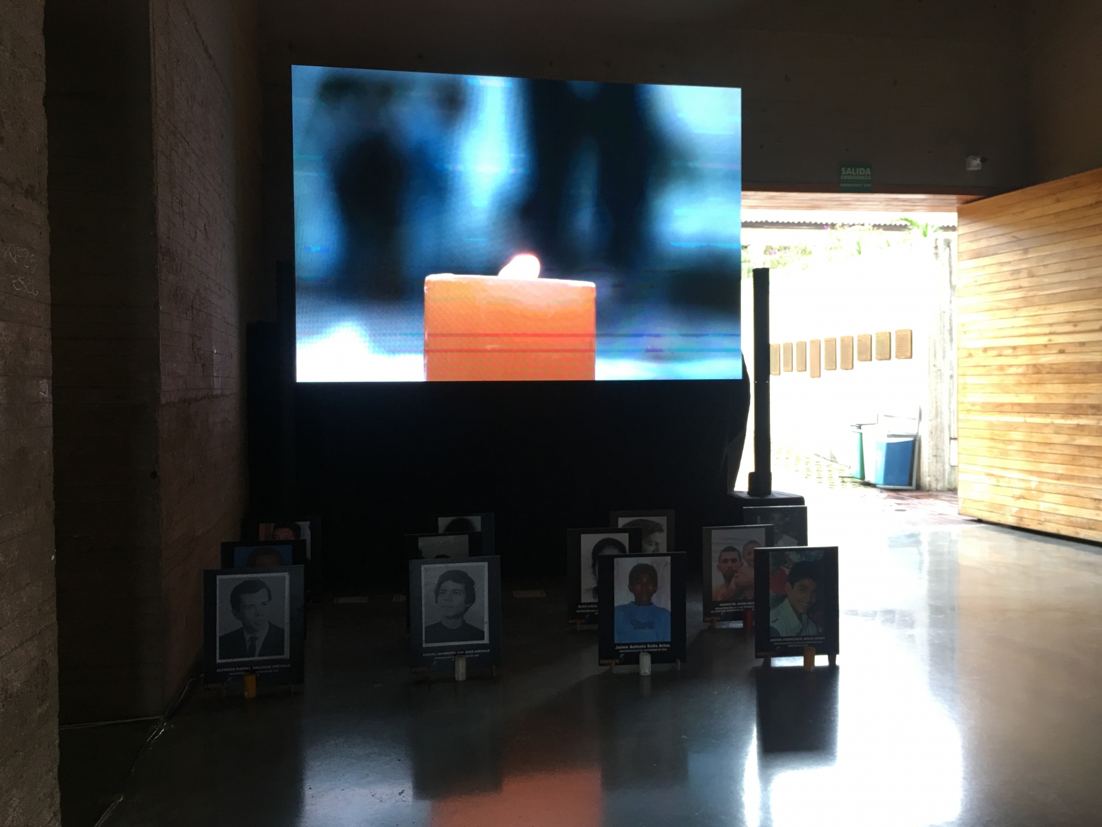 Video intalación Volver a pasar por el corazón, Centro de Memoria Paz y Reconciliación, Bogotá