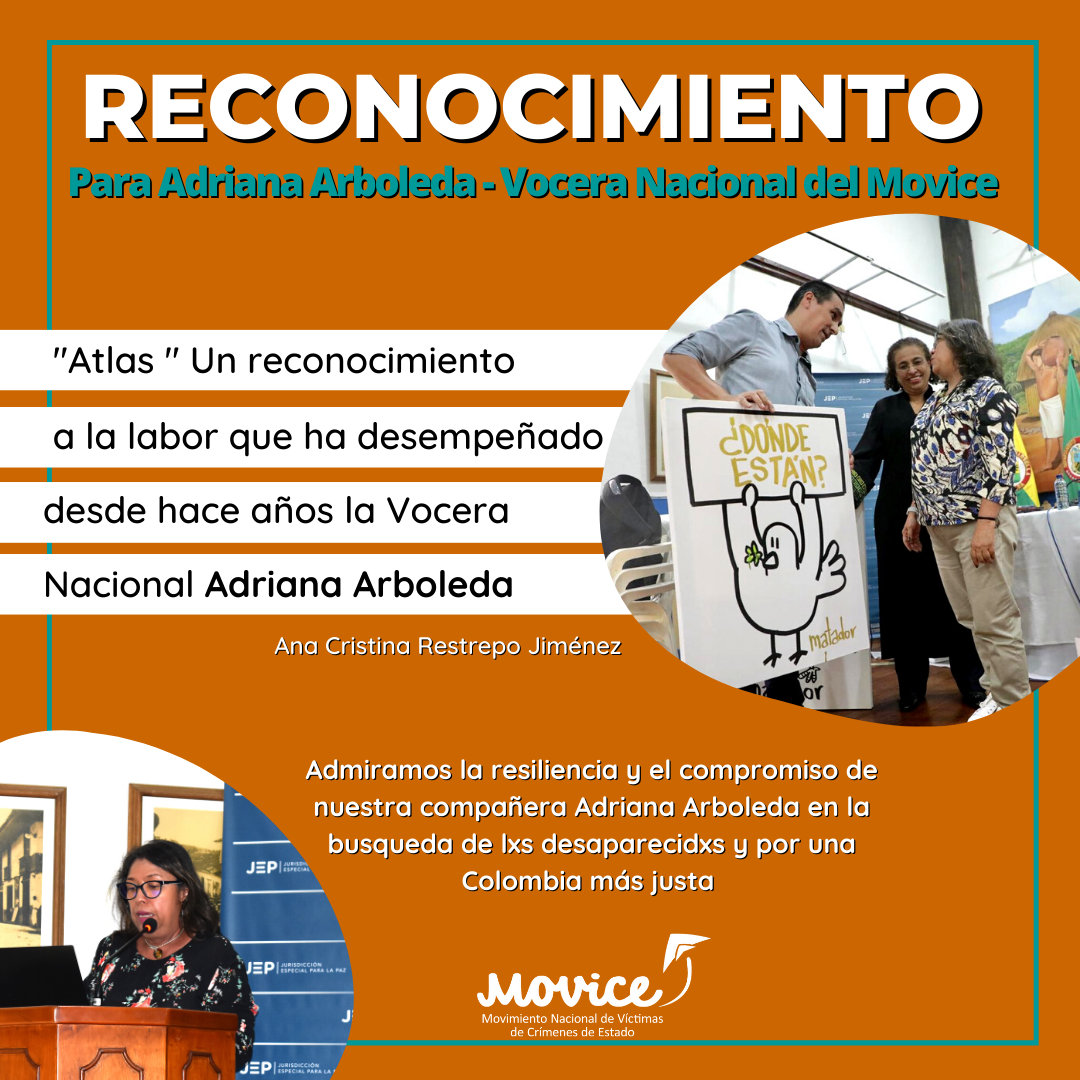 Atlas – Un reconocimiento a la Vocera Nacional del Movice Adriana Arboleda