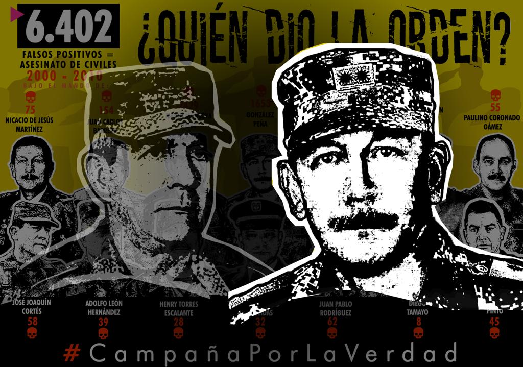 Víctimas exigen verdad plena al Gral (R) Oscar González Peña  y máxima publicidad de su versión voluntaria