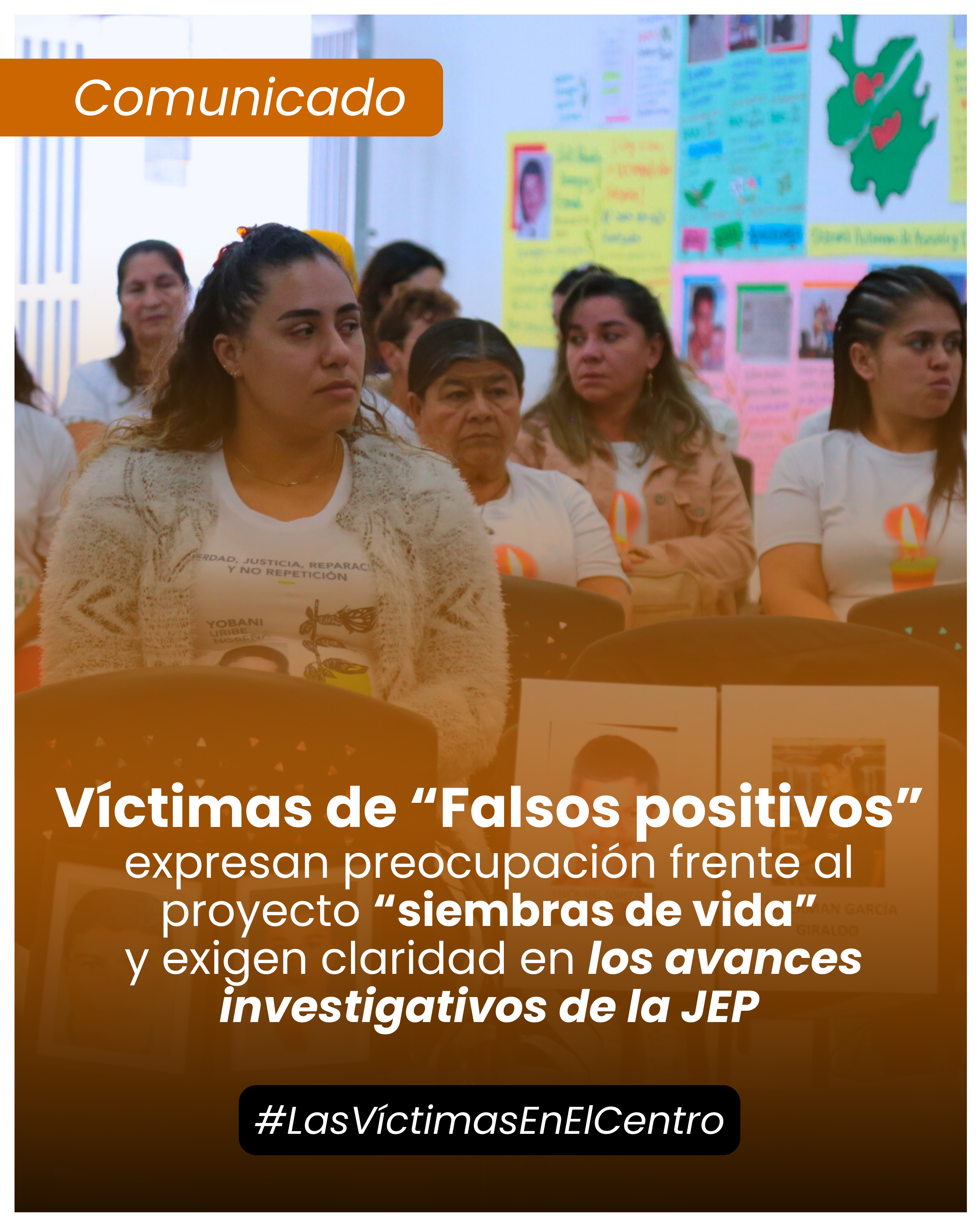 Víctimas de falsos positivos expresan preocupación frente al proyecto “siembras de vida” y exigen claridad en los avances investigativos de la JEP.